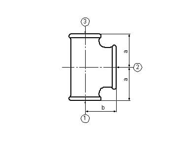 Zawiercie støperi T-stykke reduksjon 6/4 x 3/4 x 6/4" galvanisert