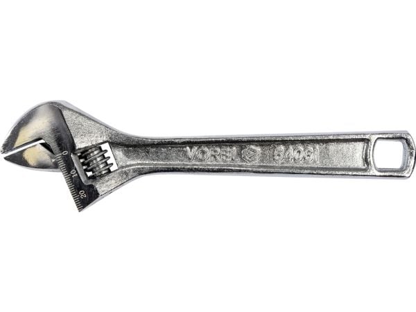 Vorel justerbar fastnøkkel 250 mm stålgrep (54062)