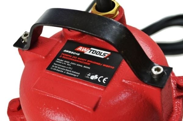 AWTools pumpe for skittent vann med kvern 850 W (AW85016)