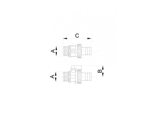 Hydroland kuleventil tappekran 1/2" (Z.SP-15)