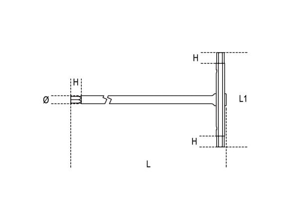 Beta Tools sekskantnøkkel type T 6mm (009510560)