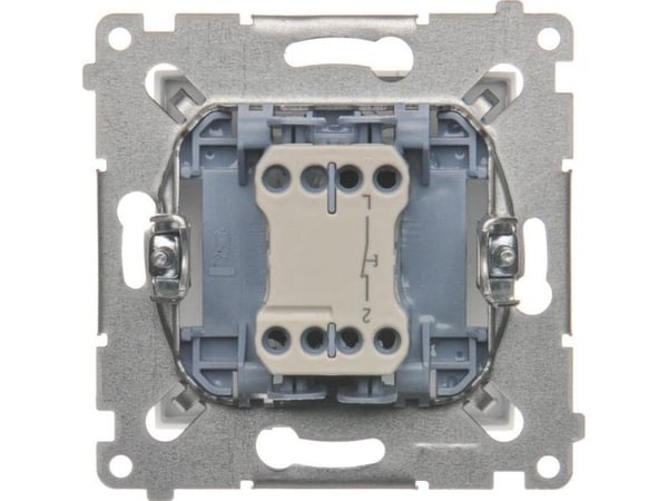 Kontakt-Simon DPR1.01/11, Pushbutton switch, Vit, Plast, IP20, IP44, 250 V, 10 A