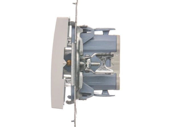 Kontakt-Simon DPR1.01/11, Pushbutton switch, Vit, Plast, IP20, IP44, 250 V, 10 A