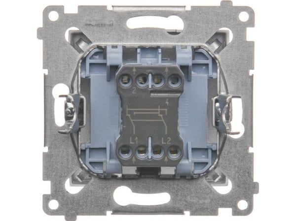 Kontakt-Simon DW7A.01/43, Muovi, Hopea, IP20, IP44, 250 V, 16 A, 75 mm