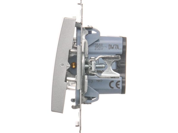 Kontakt-Simon DW7A.01/43, Muovi, Hopea, IP20, IP44, 250 V, 16 A, 75 mm