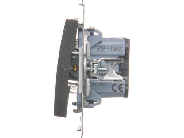 Kontakt-Simon DW7A.01/48, Plast, Anthracit, IP20, IP44, 250 V, 16 A, 75 mm