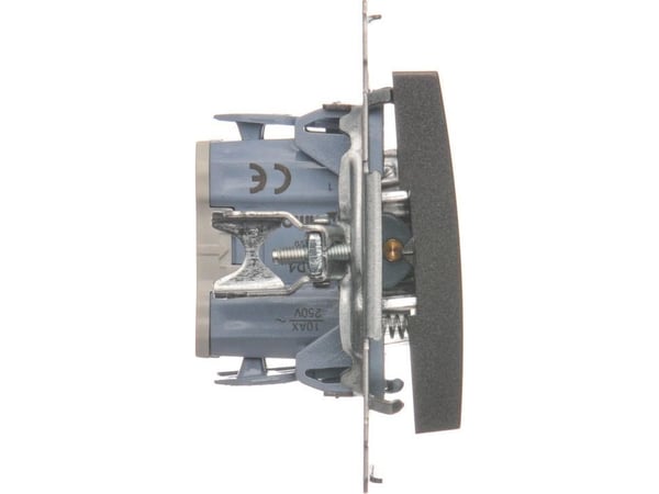 Kontakt-Simon DPR1.01/48, Trykknapkontakt, Plast, Antrasiitti, IP20, IP44, 250 V, 10 A