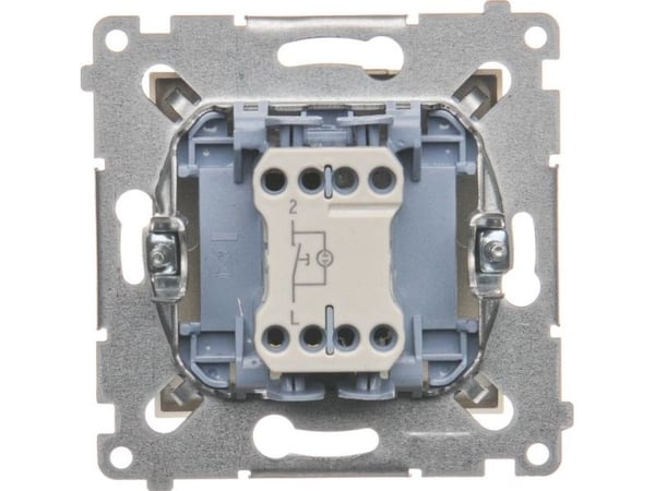 Contact-Simon Simon 54 yksittäinen painike valaistuksella kultainen matta (DP1L.01/44)