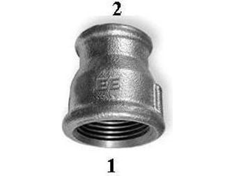 Zawiercie støperi reduksjonsmuffe M2 6/4 x 5/4" svart