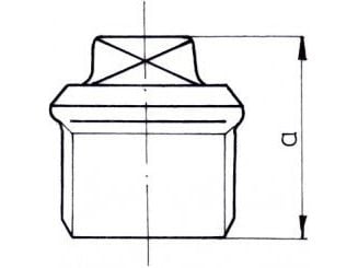 Zawiercie Foundry Korkki 3/4 "vanteen musta