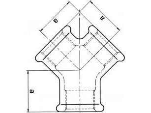 Zawiercie Valimo Tee Y 3/4 "galv