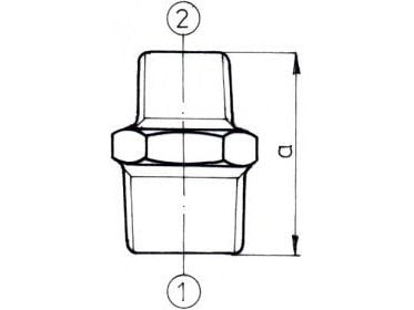 Sammensnøring/klemkopling avsmalnet 2 x 5/6" galvanisert