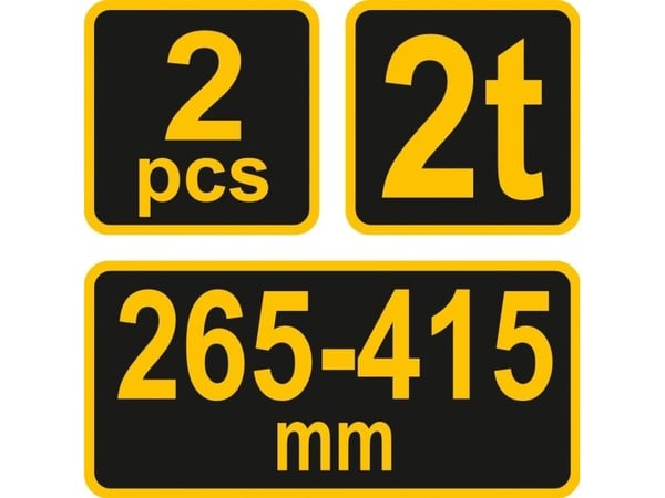VOREL-AUTOTELINEET 2 T 2T 265 - 415mm 80307