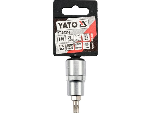 Yato Torx-sokkel 1/2" T40 x 55 mm (YT-04314)
