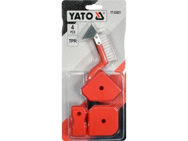 Yato YT-52621, Tetningsmassefjernerverktøy, Rød, Plast, 3 stykker