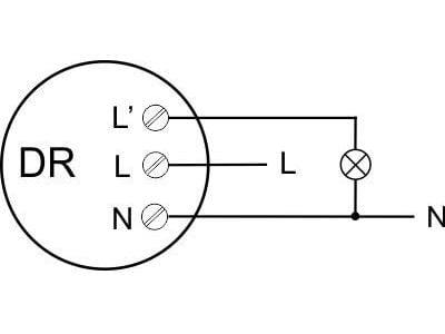 F&F rörelsesensor infraröd IP40 vit (DR-06W24)
