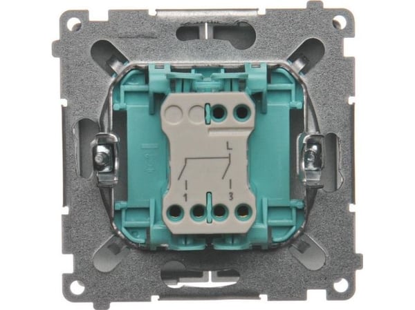 Kontakt-Simon BMW5.01/43, Muovi, Hopea, IP20, IP44, 250 V, 10 A, 75 mm