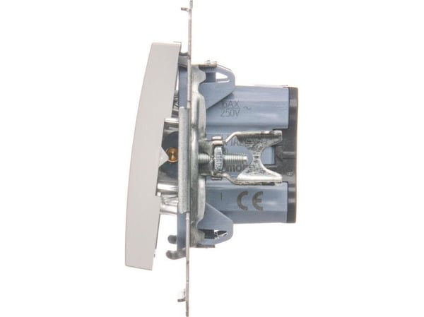 Kontakt-Simon DW1AL.01/11, Muovi, Valkoinen, IP20, IP44, 250 V, 16 A, 75 mm