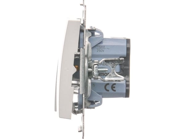 Kontakt-Simon DW5ABL.01/11, Muovi, Valkoinen, IP20, IP44, 250 V, 16 A, 75 mm