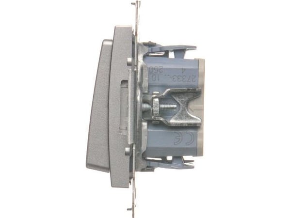 Kontakt-Simon DZW2.01/43, Silver, Plast, IP20, 250 V, 10 A, 75 mm