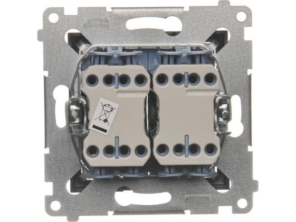Kontakt-Simon DZW2.01/48, Plast, Anthracit, IP20, 250 V, 10 A, 75 mm