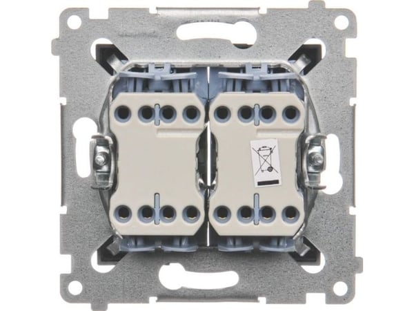 Kontakt-Simon DW7/2.01/48, Plast, Anthracit, IP20, 250 V, 10 A, 75 mm