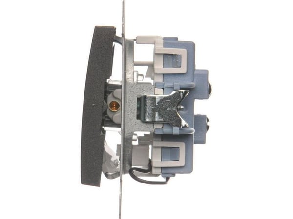Kontakt-Simon DW6/2L.01/48, Anthracit, Plast, IP20, IP44, 250 V, 10 A, 75 mm