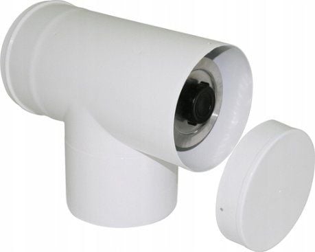 SpiroFlex 60X100 T-stykke m/ dek.90° SX-TDNV60/100TDB