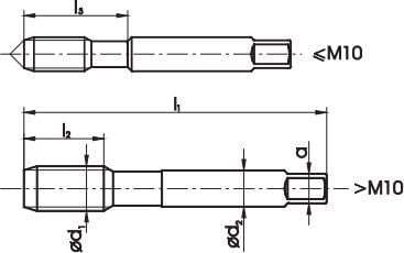 Fanar gjengeverktøy håndtap M22 3 stk (A1-230001-0220)