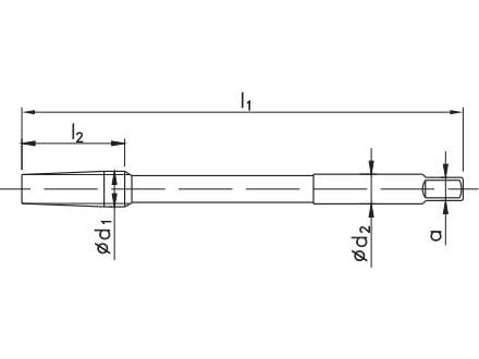 Fanar gjengeverktøy maskin M8x1 forlenget (F1-151001-0083)