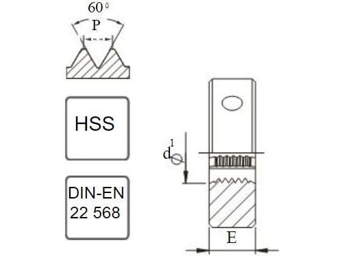 FANAR gjengesnitt UNC 7/16-14 DIN-22568 (2A) HSS 800 (N1-121001-4130)