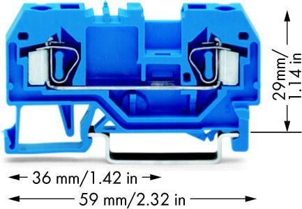 Wago 281-904, 6 mm, 59 mm, 29 mm, 800 V
