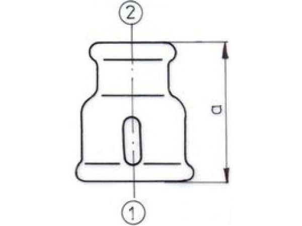 Zawiercie Foundry Reduction joint 11/2 x 3/4 "musta"