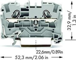 Wago 2004-1201, 6,2 mm, 52,3 mm, 32,9 mm, 800 V