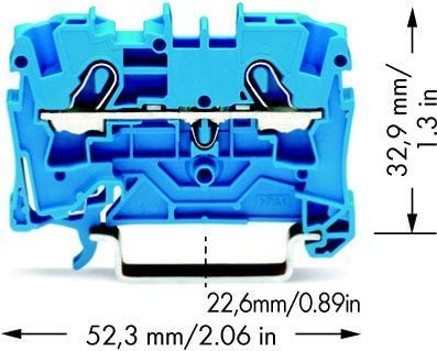 Wago 2004-1204, 6,2 mm, 52,3 mm, 32,9 mm, 800 V