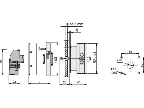 Elektromet nokkakytkin 0-I 1P 25A IP65 Arc E25-52 (952551)