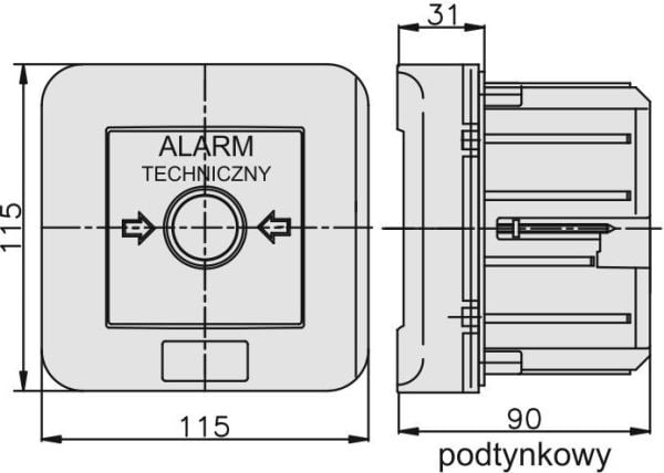 Elektromet Alarmbryter 2Z 12A /MAIN SWITCH/ IP55 WG-2s (921441)