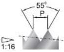 Fanar gjengekran tomme maskin 1/4" (D2-121101-3327)