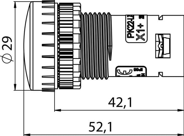 Spamel LED-kompaktilamppu 230V AC (PK22-LZ-230-LED-AC)