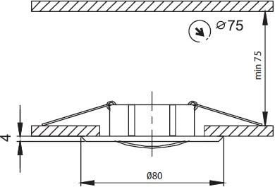 Øye 50W/12V MR16 IP20 rund bevegelig aluminium krom AXL 5515-C GXPL028