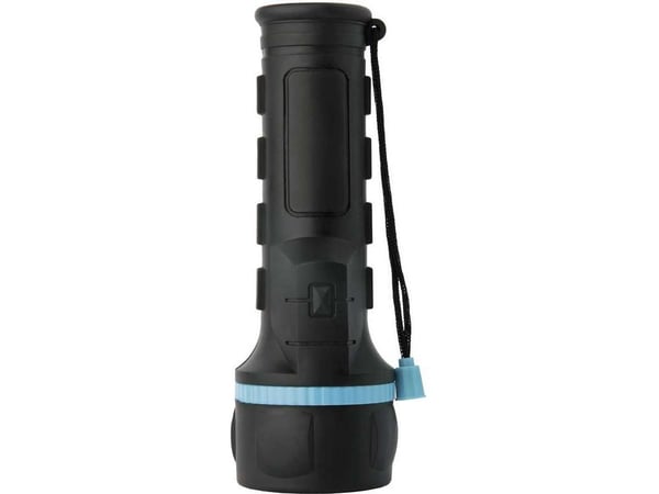 Emos P3862, Lommelykt, Sort, Blå, Plast, Gummi, LED, 1 lamper, 3 W