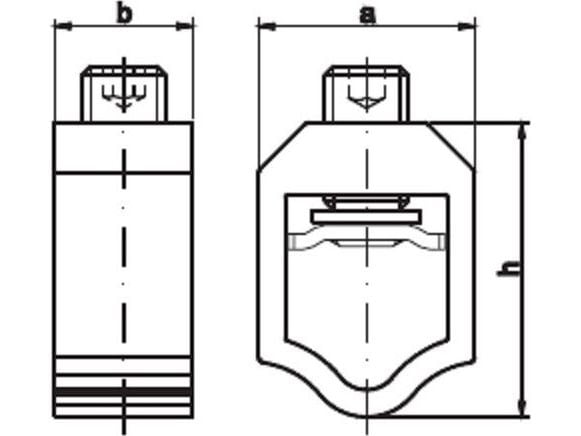 Apator V-klämma AL 2x 35-300mm2 för ARS2 och 3 SW-B (1119510082T)