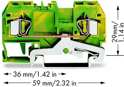 Wago 281-907, 6 mm, 59 mm, 29 mm, 29 mm