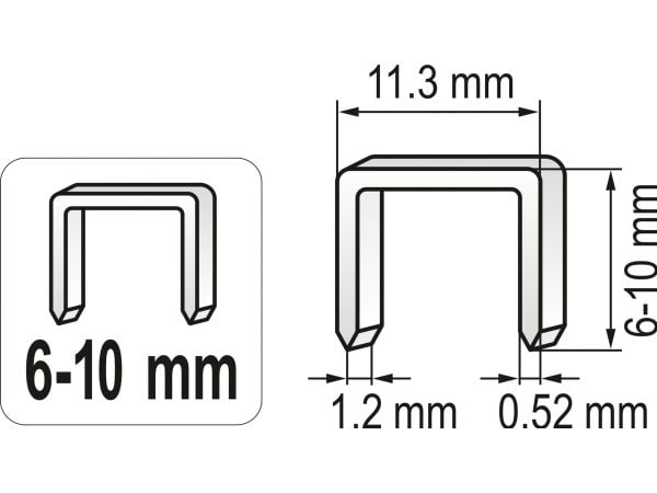 Vorel vasarapinoaja 6-10mm (71080)