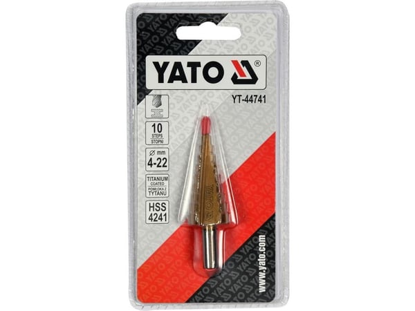 Yato Step Drill 4 6 8 10 12 14 16 18 20 22mm (YT-44741)