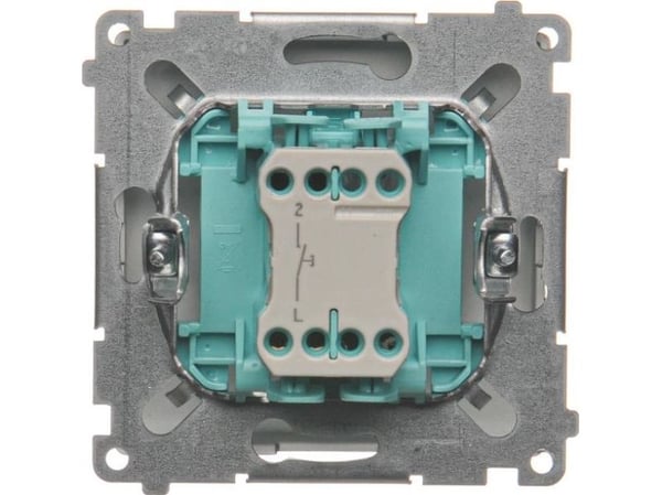 Kontakt-Simon BMP1.01/21, Painikekytkin, Muovi, Ruostumaton teräs, IP20, IP44, 250 V, 10 A