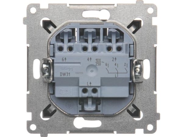 Kontakt-Simon DW31.01/48, Plast, Anthracit, IP20, 250 V, 10 A, 75 mm