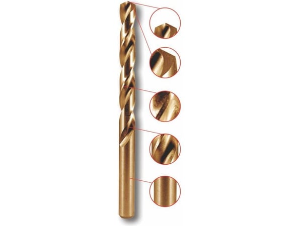 Borekron for metall Dedra kobolt sylindrisk 6 mm (WK06093)