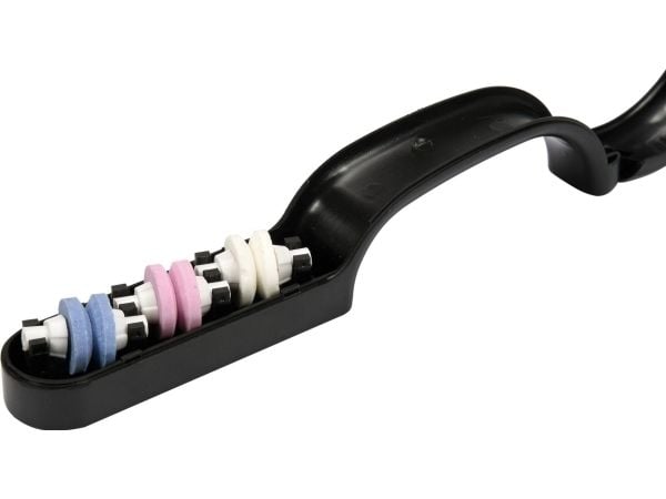 Vorel knivsliper med tre doble steiner (26220)
