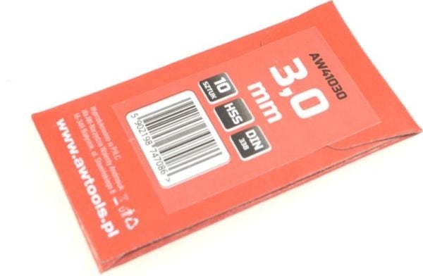 Bor AWTools for metall HSS sylindrisk 3,2 mm (10 stk.) (AW41032)